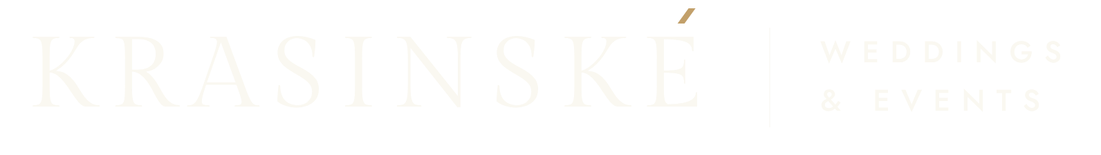 KRASINSKÉ Weddings & Events